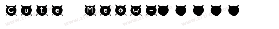 Cute Meow字体转换